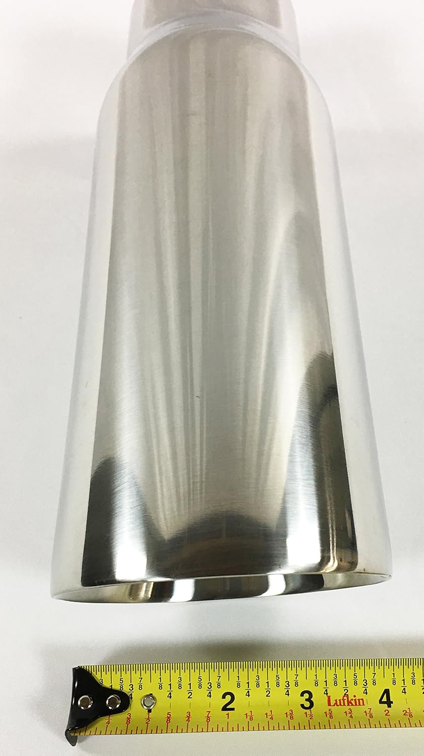 Polished Stainless Steel Double Wall Exhaust Tip Pack of 2 S844916