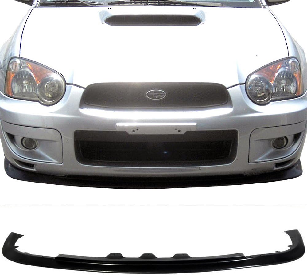 Black PP Front Bumper Lip Under Chin Spoiler Pack of 2 S71984