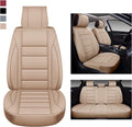 Leather Car Seat Covers Full Set with Faux Waterproof Leather Q863942