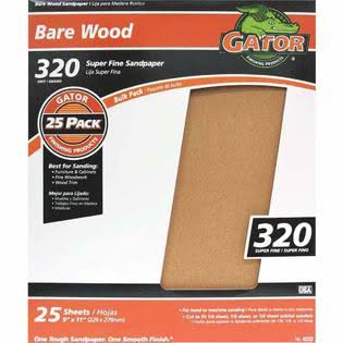 320 Grit Extra Fine Sandpaper (25-Pack) W541022