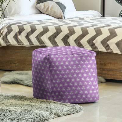Violet/White Cube Ottoman P280