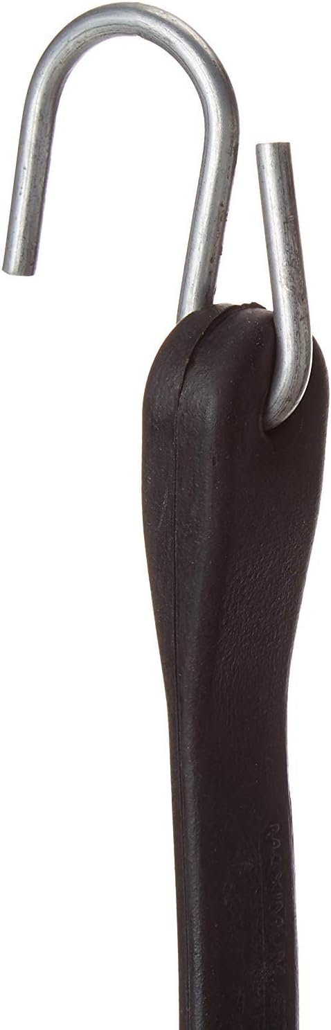 50 Pack 31 Inch Rubber Tarp Straps with Crimped Metal S Hooks Y55748