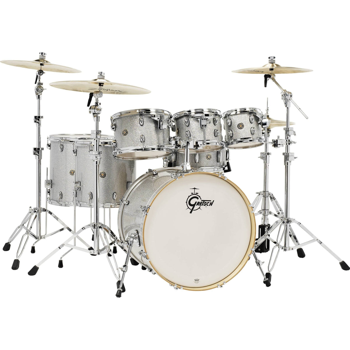 7-Piece Shell Pack Silver Sparkle C721