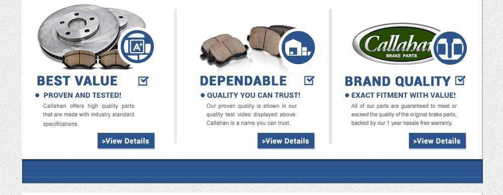 Premium OE 5 Lug Rotors + Ceramic Brake Pads + Hardware W348