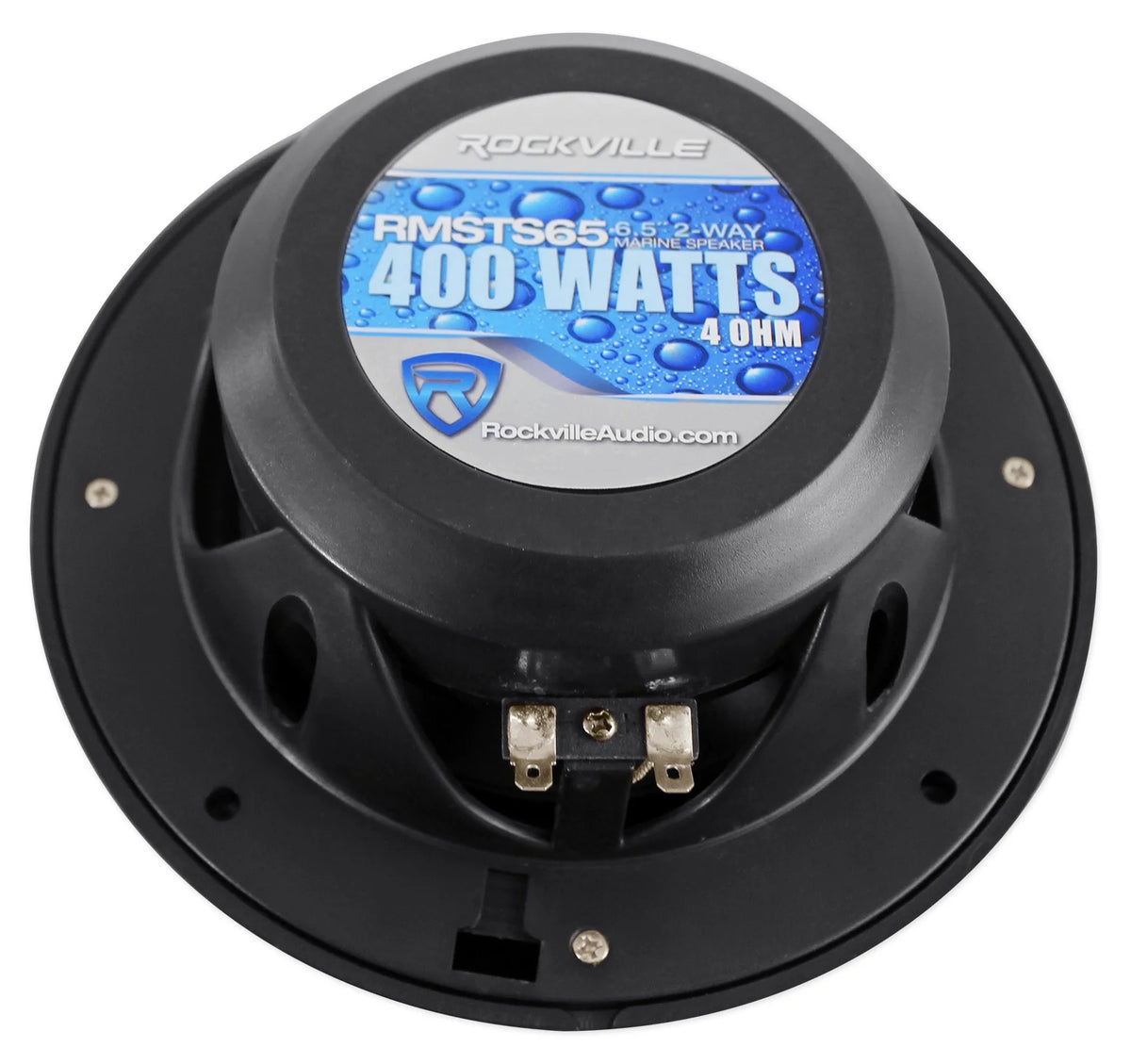 6.5" 1600w Marine Boat Speakers with Wakeboards and Amp Wire Kit G63977