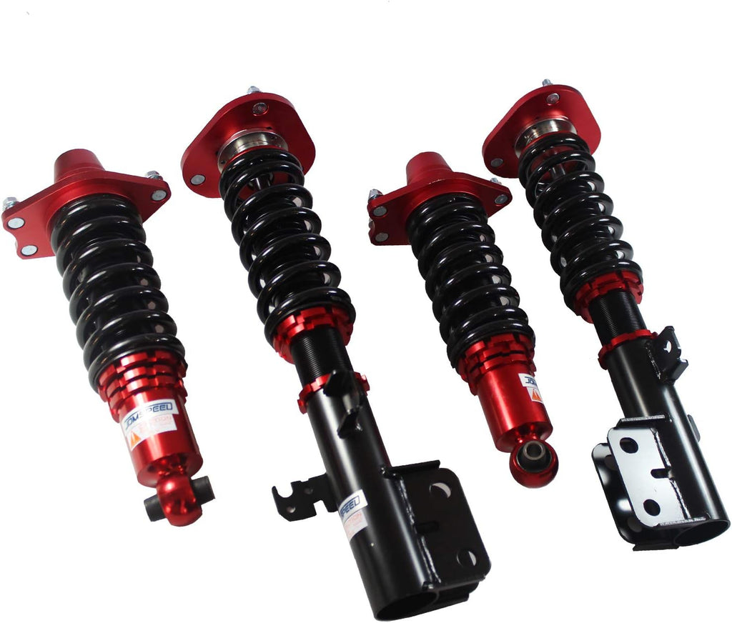 Red Full Coilover Struts Shocks Suspension Kit D3661