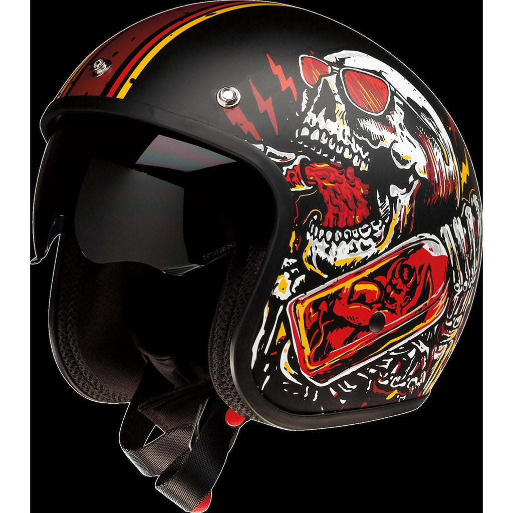 Black/Red Saturn Helmet B1334