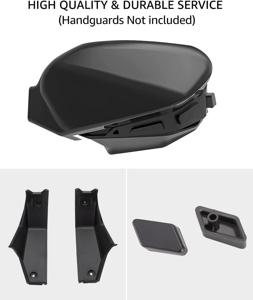 Black Plastic Hand Guards Wind Deflector Kit 2PCS Z20144