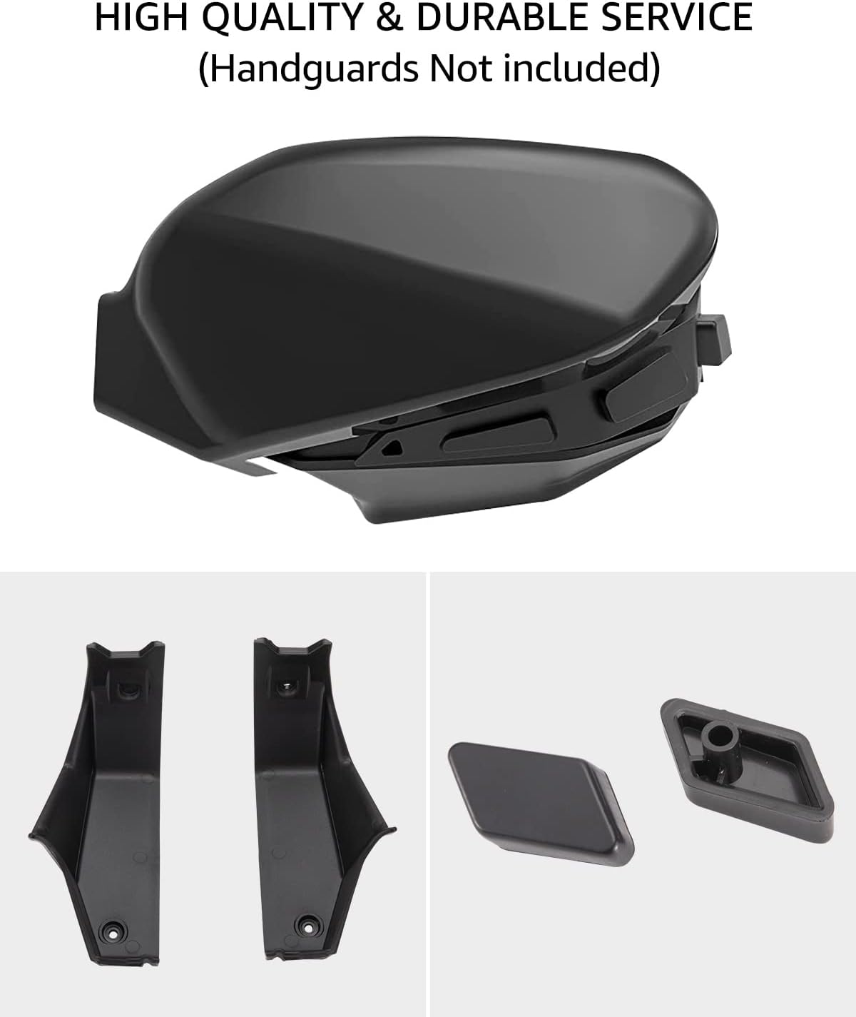 Black Plastic Hand Guards Wind Deflector Kit 2PCS Z20144