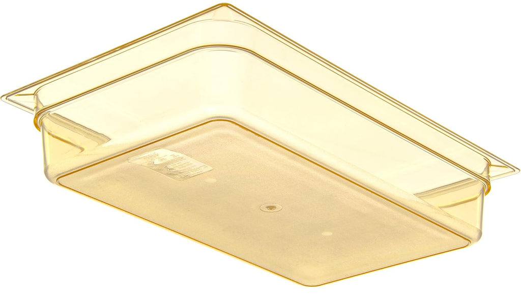 High-Heat Full-Size Food Pan, 12.7 qt, 20-3/4 x 12-3/4 x 4", Amber, Case of 6 W9797