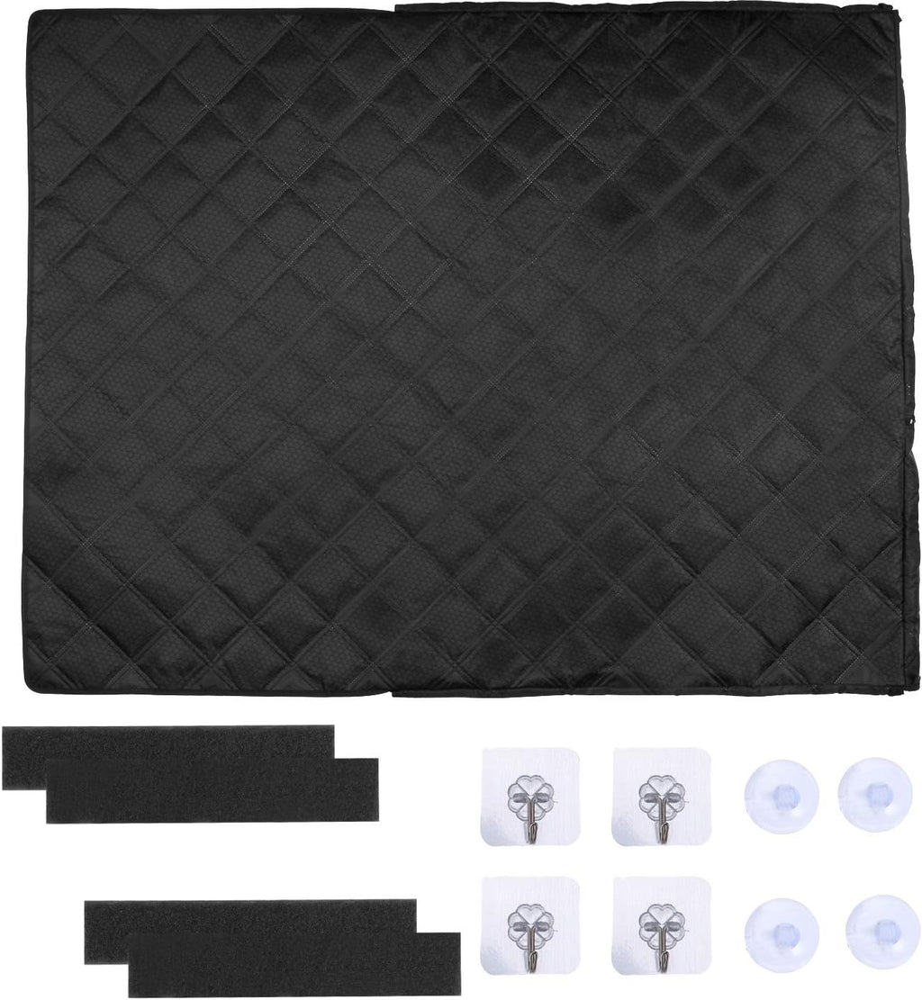 Black Waterproof Dog Cargo Liner with Side Walls Protector and Bumper Flap J650243