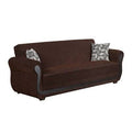 Brown Cotton Round Arm Sleeper F969
