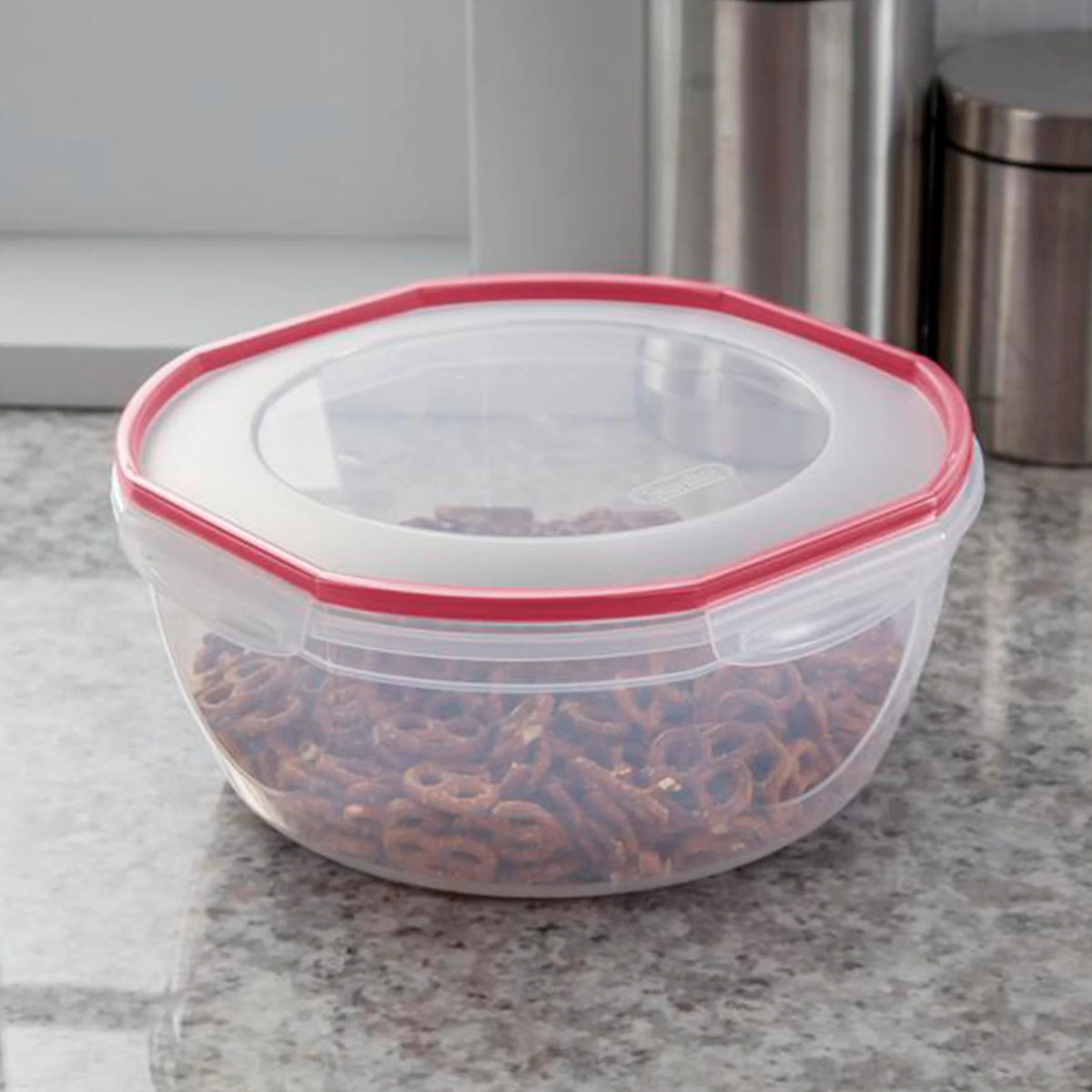 8.10 Quart Plastic Food Storage Bowl Container, 2 Pack C978521