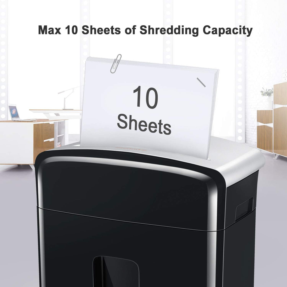 12-Sheet Micro Cut Paper Shredder with Pullout Basket, Black R234