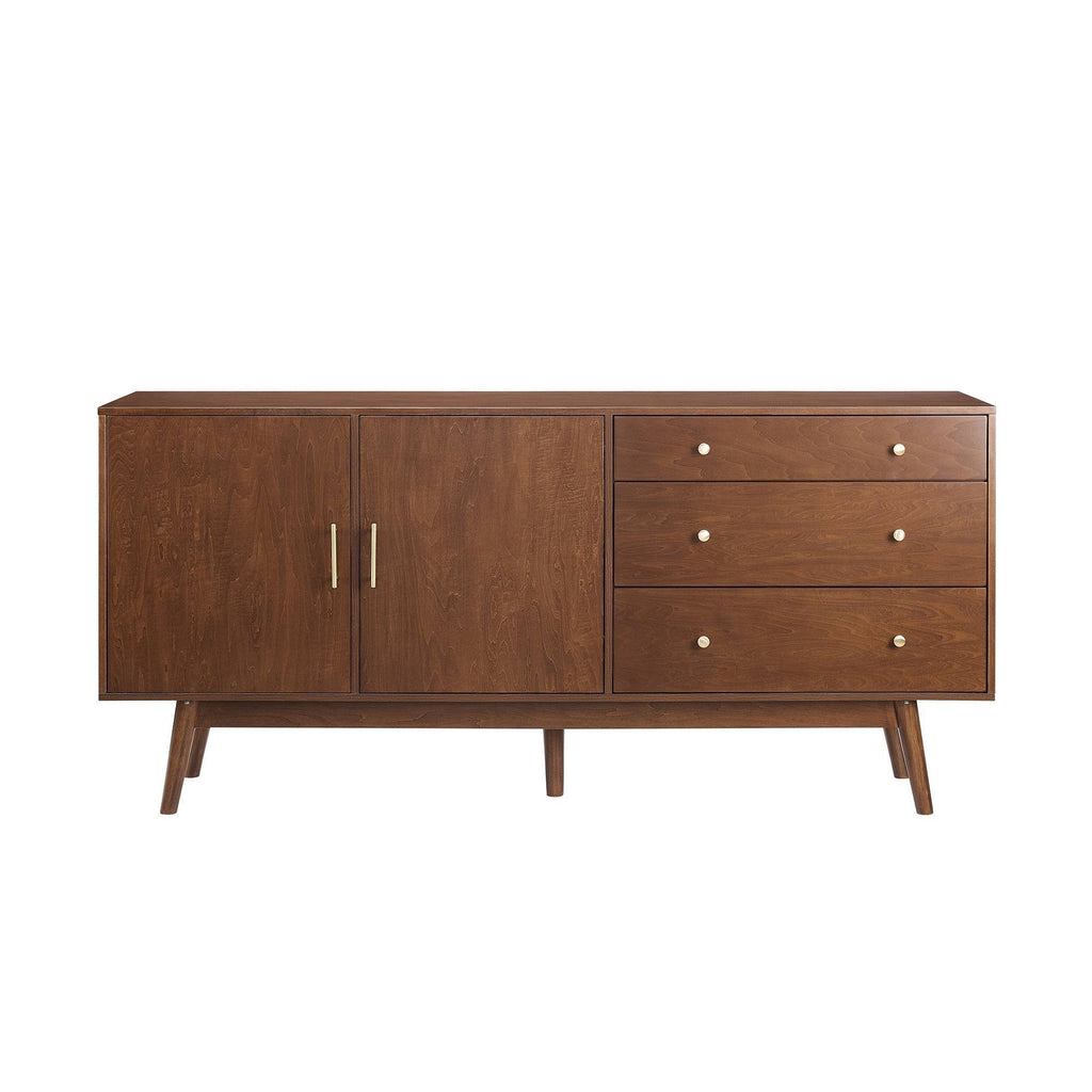 Walnut 3 Drawer 2 Door Sideboard V869772