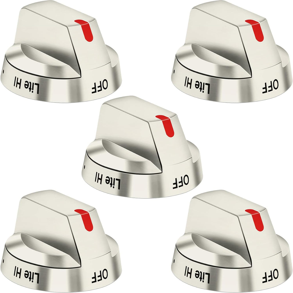 Stainless Steel Range Oven Control Dial Knob (5pcs) X2125