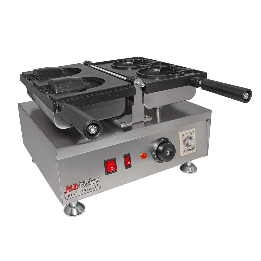 Stainless Steel Nonstick Taiyaki Maker with 2 Bear Shaped Molds B757