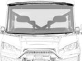 Full Flip Windshield for Polaris Ranger XP 900 & 900 Crew K40434