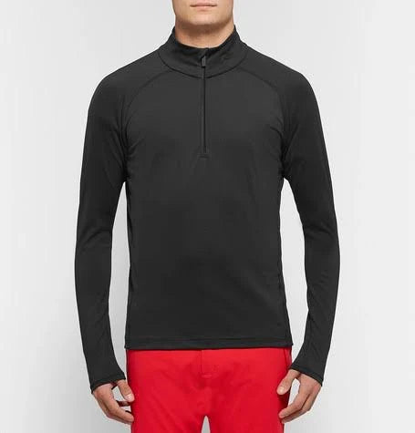 Men Halfzip Black Casual Jacket T465508