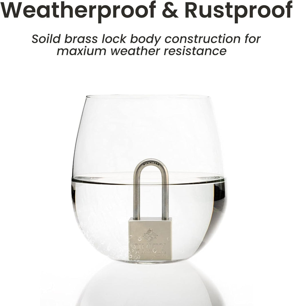 24 Pack Brass Keyed Alike Padlock with Long Shackle M345473