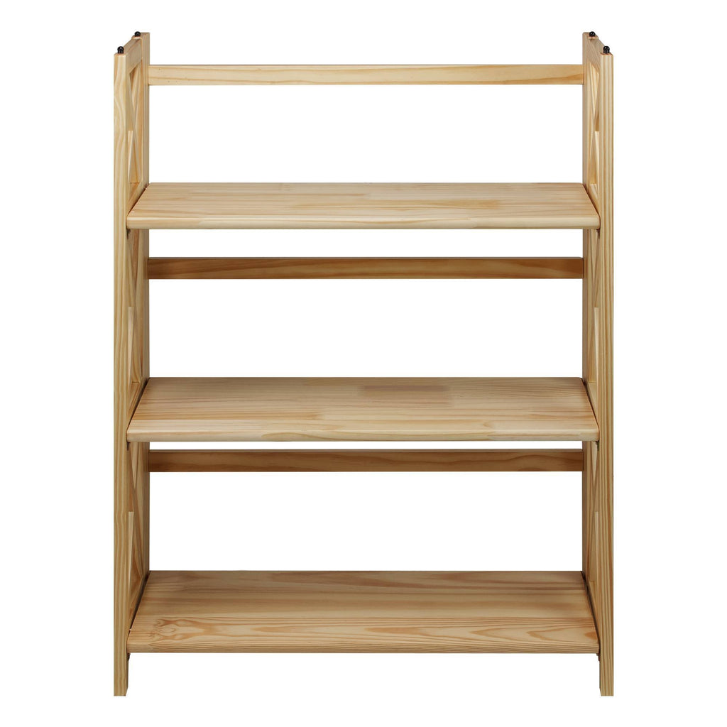 3 Shelf Folding Bookcase Natural Z478261