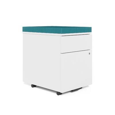 White 2-Drawer Vertical Filing Cabinet T92376