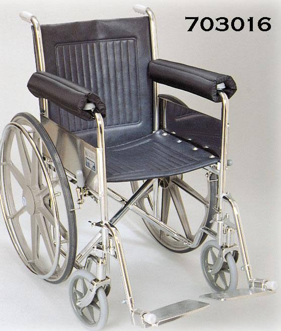 Wheelchair Foam Padded Nylon Extended Half Armrest Pads C669
