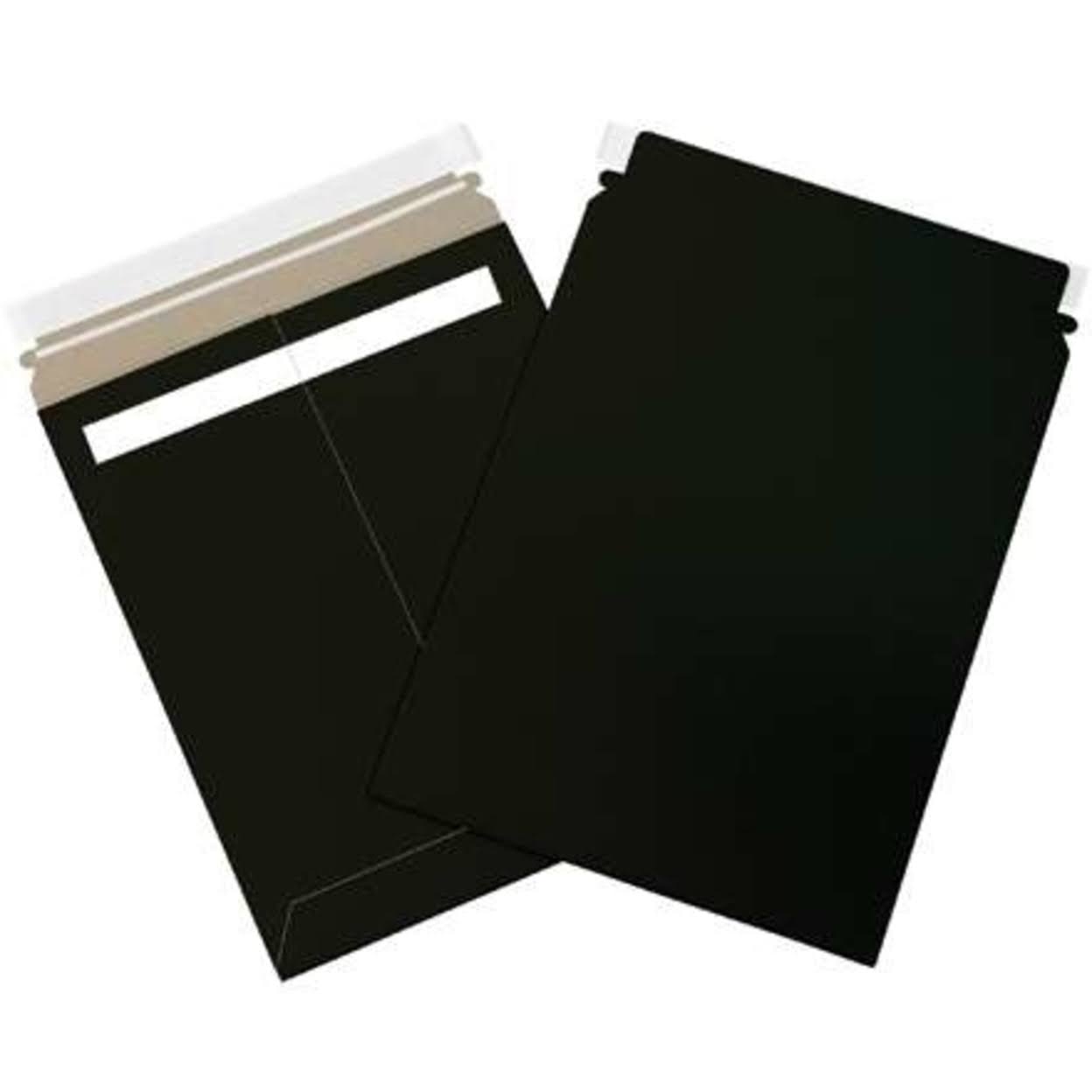 Black Self-Seal Flat Mailers, 100/Case C6762