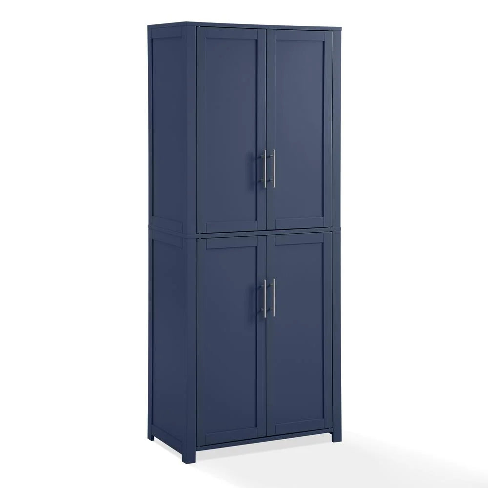 Navy Wood Kitchen Storage Pantry Z2533