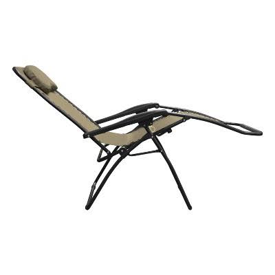 Beige Oversized Zero Gravity Chair U92476