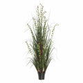 60x22 Artificial Potted Green Grass and Eucalyptus Z96271