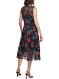 Surplice Midi Fit & Flare Dress O9795