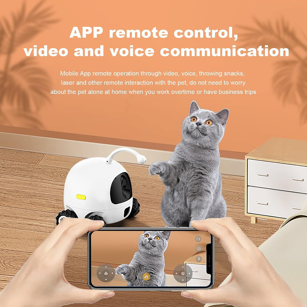 White Smart Pet Camera with Treat Dispenser G262982