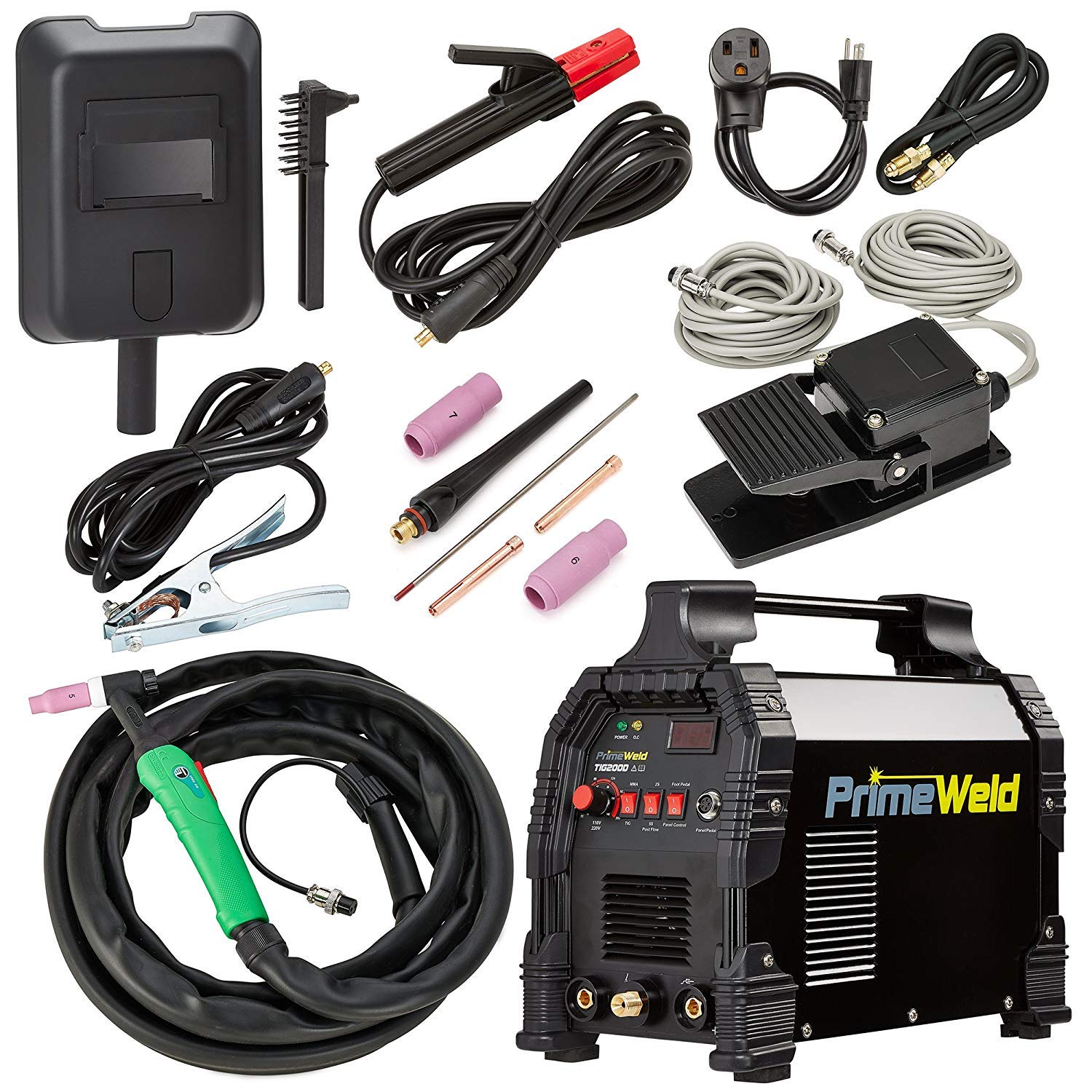 TIG/Stick Inverter Welder 200Amp with Pedal H545