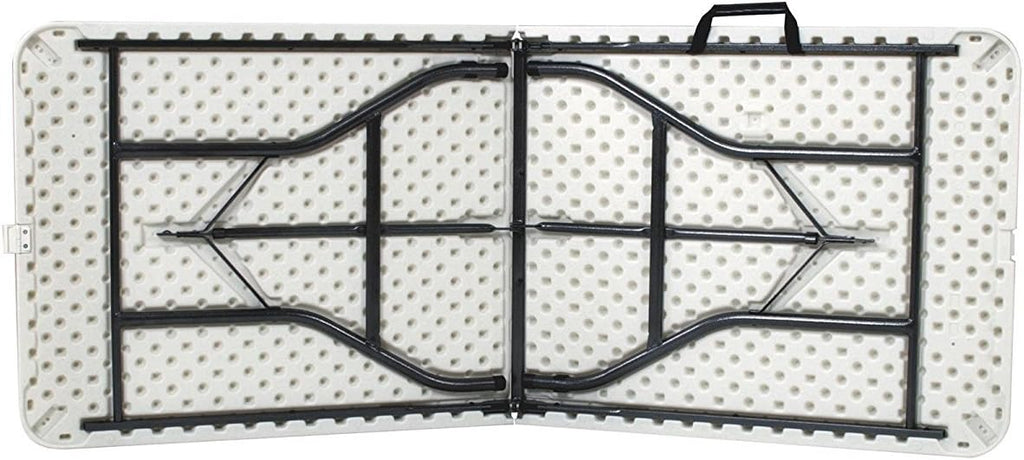 White Resin Plastic Folding Table with Steel Frame I1713