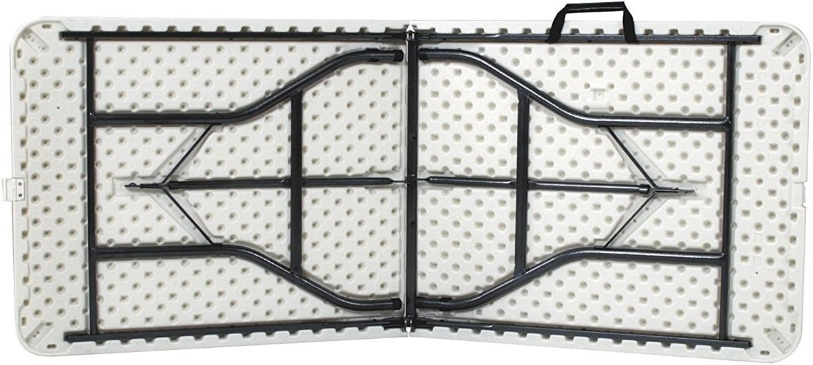 White Resin Plastic Folding Table with Steel Frame I1713