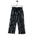 Camo Print Insulated Ski Pants, Black/Gray, Large 10/12 Q46508