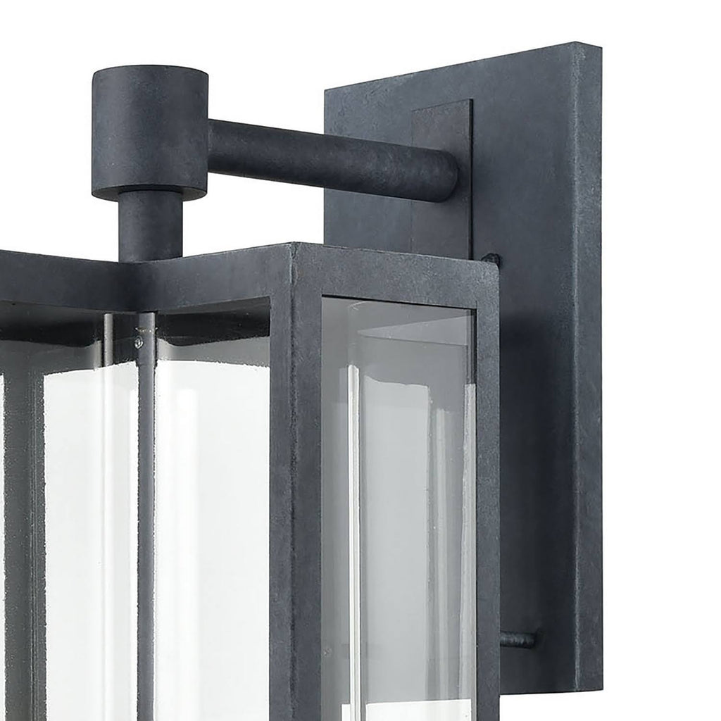 4-Light Sconce in Aged Zinc with Clear G107