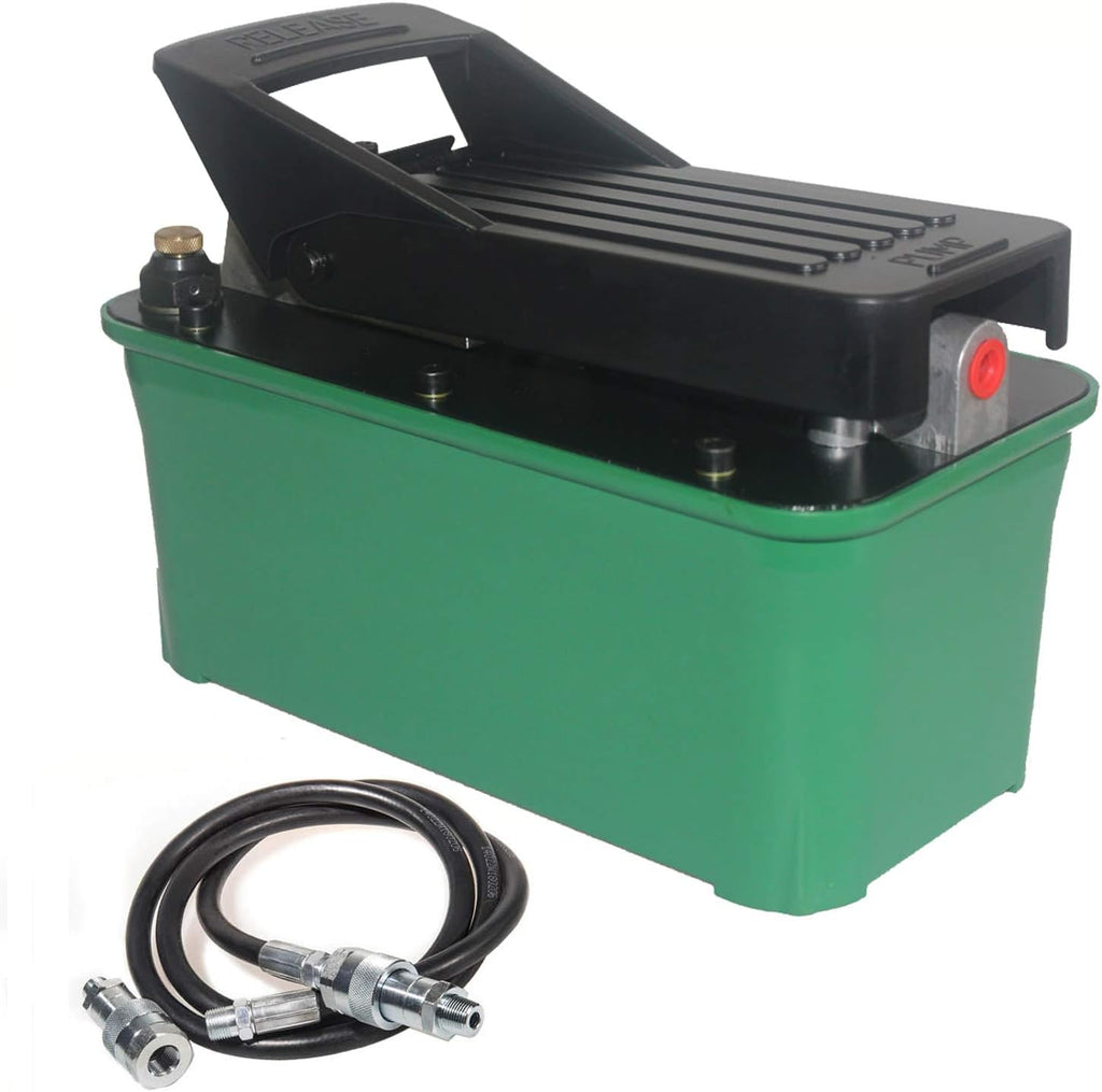 Air Hydraulic Pump 10,000 PSI 1/2 Gal Reservoir Foot Pump V373