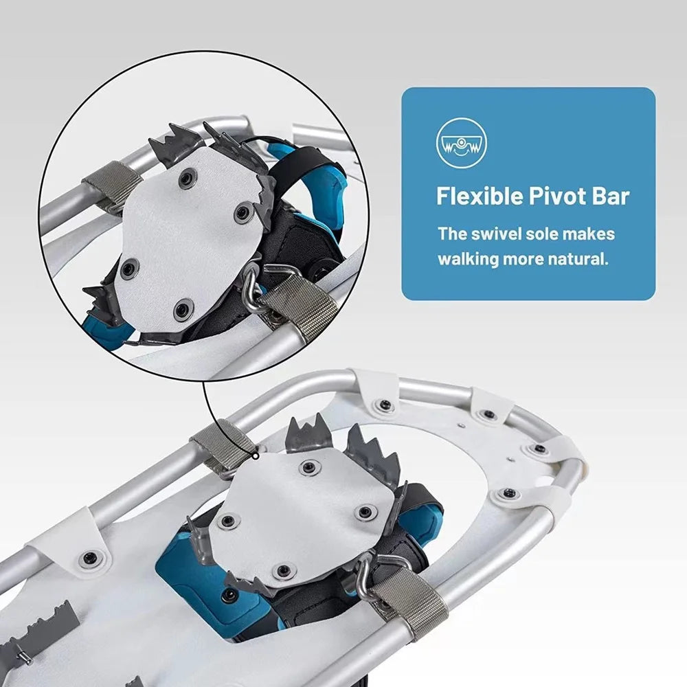 Aluminum Alloy AntiSlip Adjustable Snowshoes P635