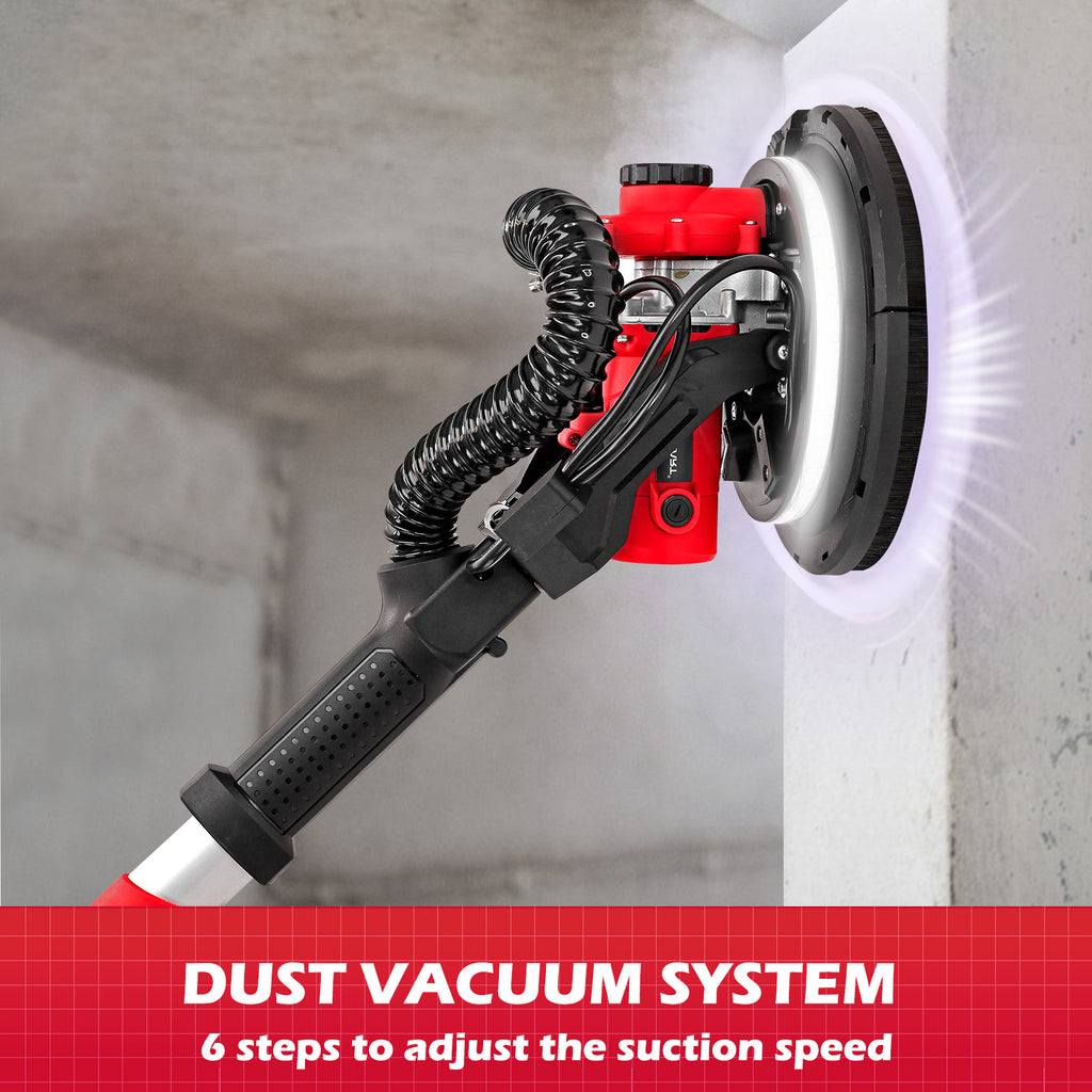 Electric Drywall Sander 120V with LED Strip Light and Dust Bag E142667