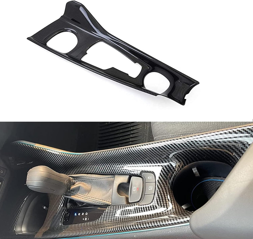 ABS Carbon Fiber Center Console Gear Shift Panel Trim Pack of 2 U653755
