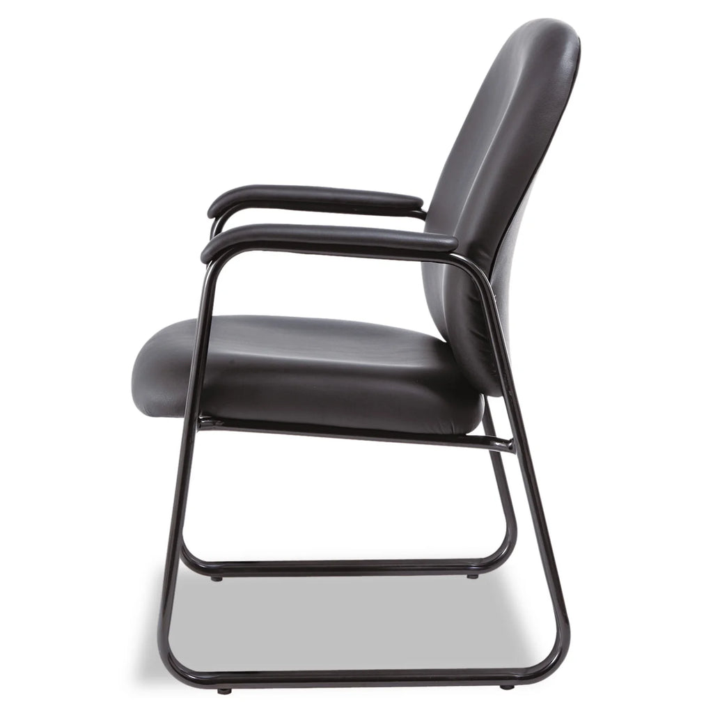 Black Leather Guest Chair F278