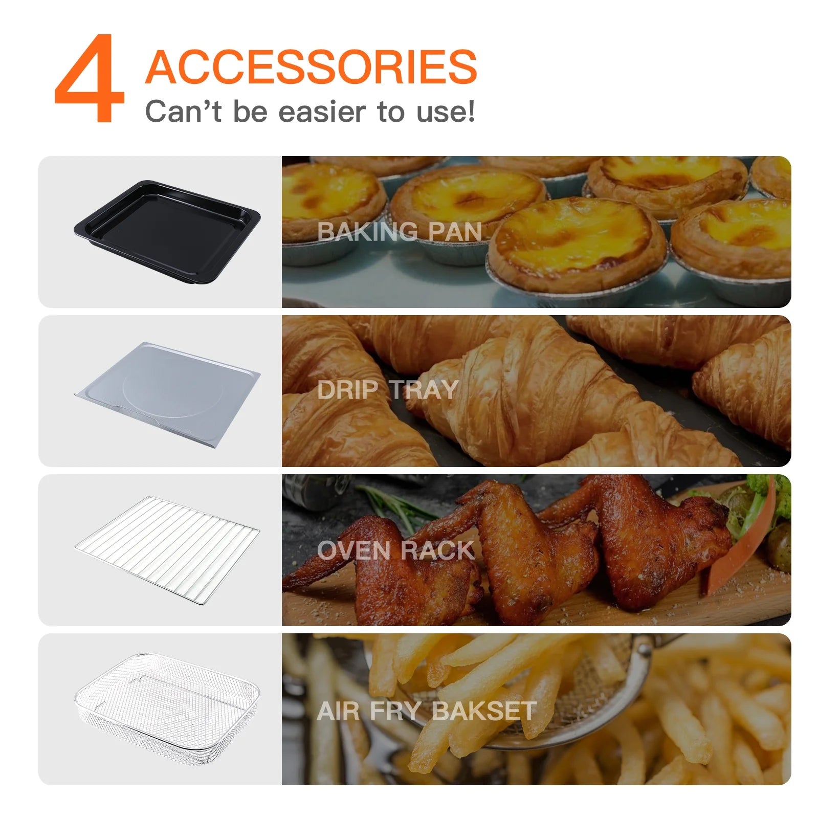 7-In-1 Air Fryer Toaster Convection Oven Combo 24 Quart J812228