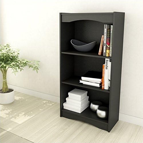 Midnight Black Tall Bookcase T3836