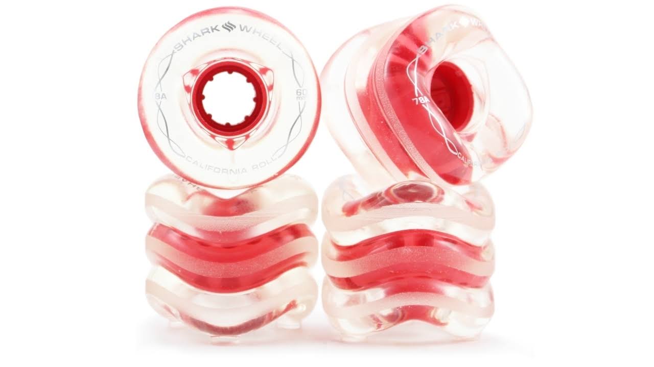 60mm 78A Clear with Red Hub Wheels M66124