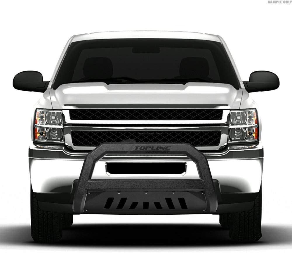 Textured Black Bull Bar Guard with Skid Plate L953535