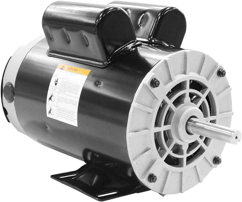 Compressor Duty Electric Motor, 3450 RPM, 56 Frame, 5/8" Shaft Diameter, 120/240 Volt H728251