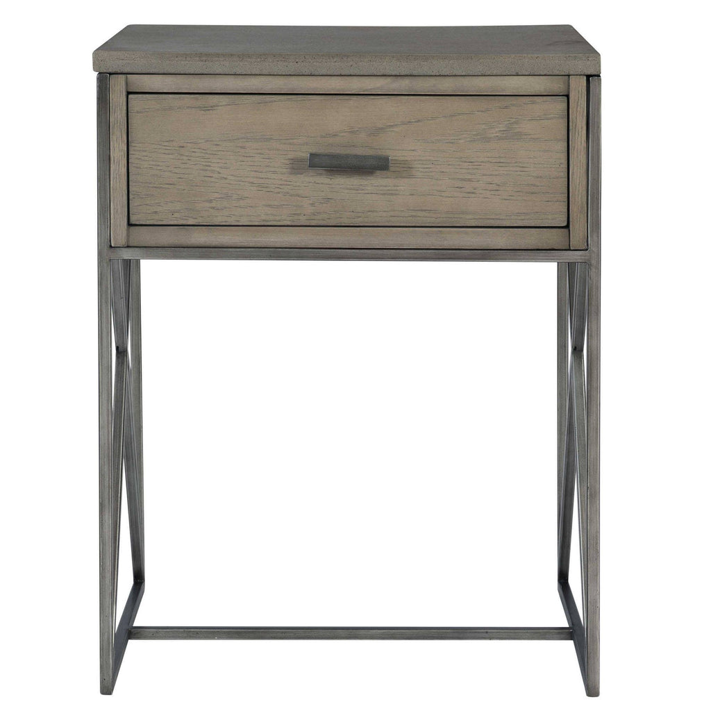 Brown and Gray Rectangular Side Table N962984