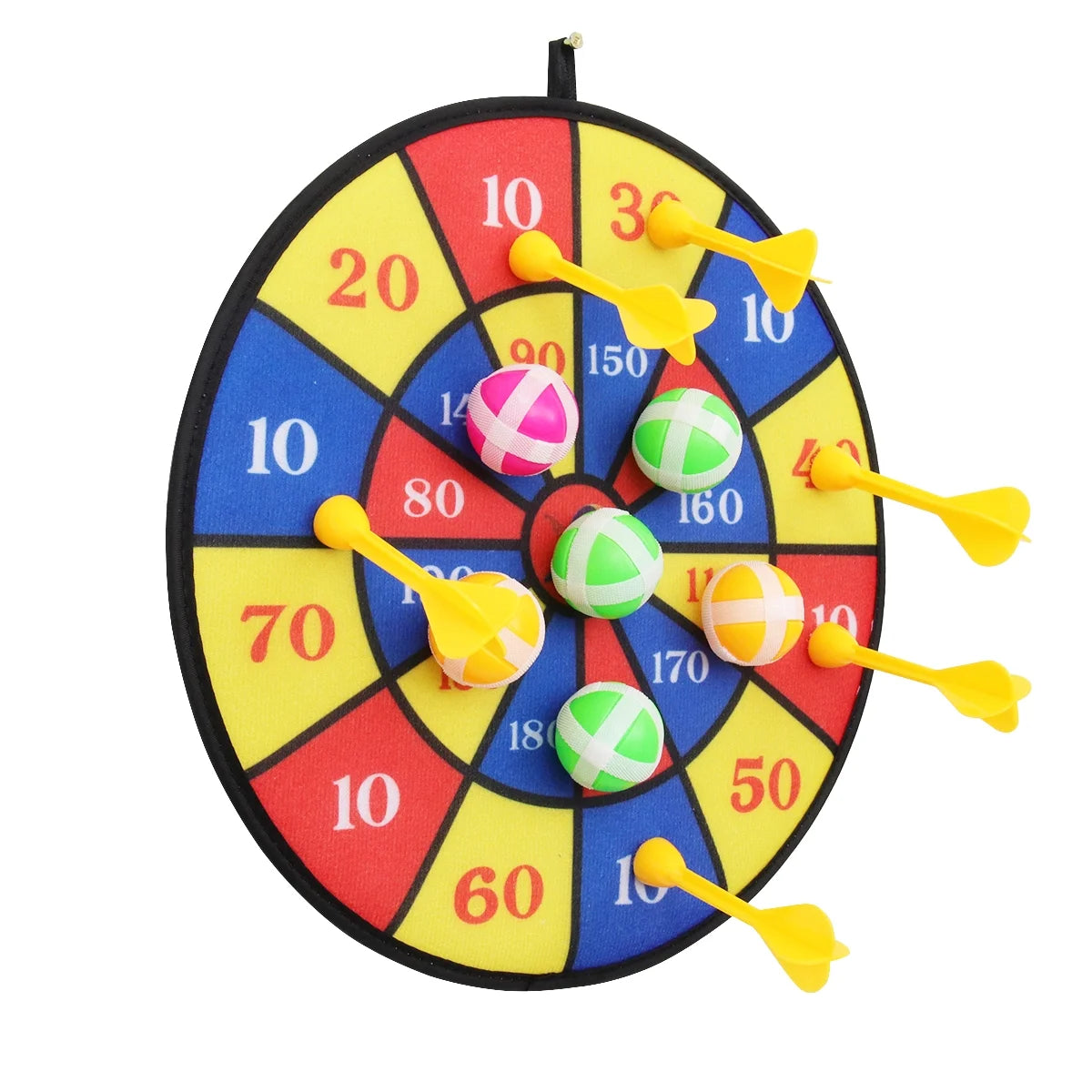 Flocking Dart Board with 4pcs Darts Dartboard Set P12166